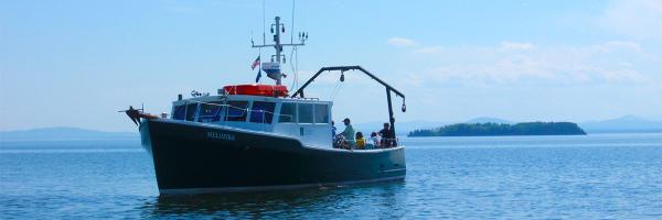 Research vessel Melosira on Lake Champlain